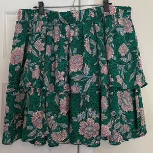 Flower layered skirt